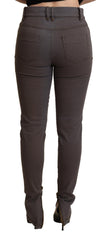 PLEIN SUD Chic Brown Slim-Fit Skinny Jeans