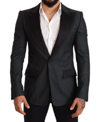 Dolce & Gabbana Elegant Patterned Slim Fit Blazer Jacket