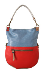 EBARRITO Chic Multicolor Leather Tote with Gold Accents