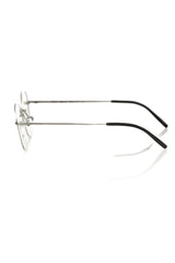 Frankie Morello "Silver Metallic Unisex Eyeglass Frame"