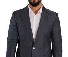 Dolce & Gabbana Elegant Slim Fit Two-Button Blue Blazer