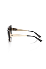 Frankie Morello Black Acetate Women's Sunglass