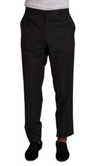 Dolce & Gabbana Elegant Grey Wool Dress Trousers