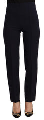 AGLINI Sleek High Waist Straight Cut Pants