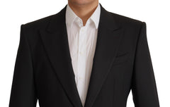 Dolce & Gabbana Elegant Slim Black Wool Blazer Jacket