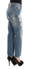 John Galliano Chic Boyfriend Blue Wash Jeans