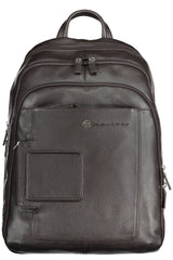 Piquadro Brown Leather Men Backpack