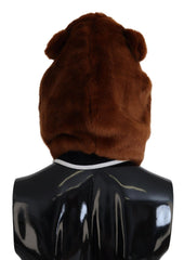 Dolce & Gabbana Elegant Whole Head Hat in Refined Brown Hue