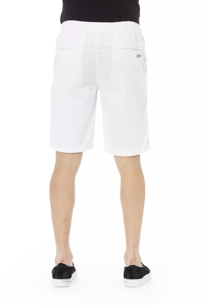 Baldinini Trend White Cotton Men Bermuda Short