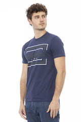 Baldinini Trend Blue Cotton Men T-Shirt