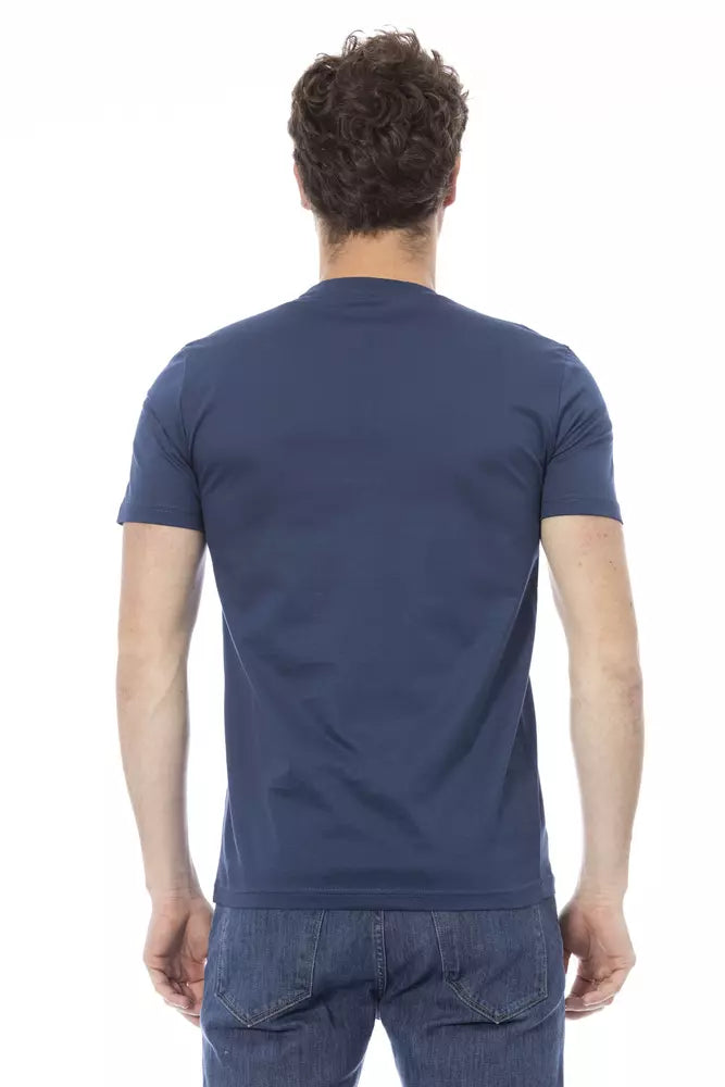 Baldinini Trend Blue Cotton Men T-Shirt