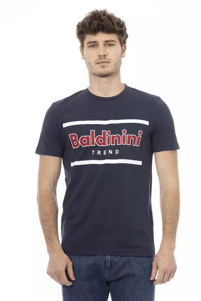 Baldinini Trend Blue Cotton Men T-Shirt