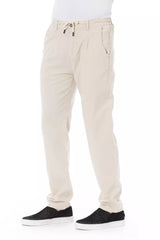 Baldinini Trend Beige Cotton Men Chino