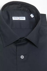 Robert Friedman Black Cotton Men's Shirt