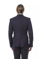 Verri Blue Wool Men Blazer