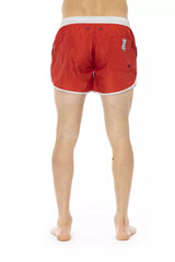 Bikkembergs Red Polyester Men Swim Shorts