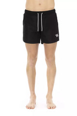 Bikkembergs Black Polyester Men Swim Short