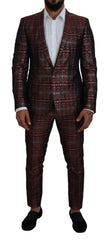 Dolce & Gabbana Bordeaux Fantasy Slim Fit Two-Piece Suit