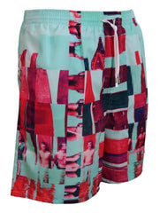 Dsquared² Multicolor Printed Swim Shorts Boxer