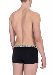 Bikkembergs Black Cotton Men Underwear Trunk Pack