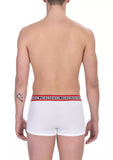 Bikkembergs White Cotton Men Underwear Trunks Twin Pack