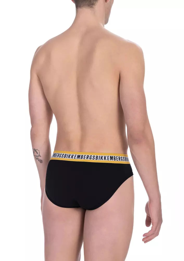 Bikkembergs Black Cotton Men Brief