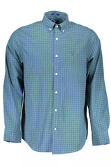 Gant Blue Cotton Men Shirt