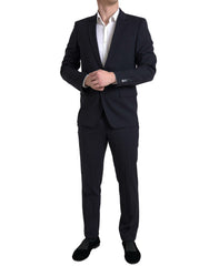 Dolce & Gabbana Sleek Dark Blue Martini Slim Fit Suit