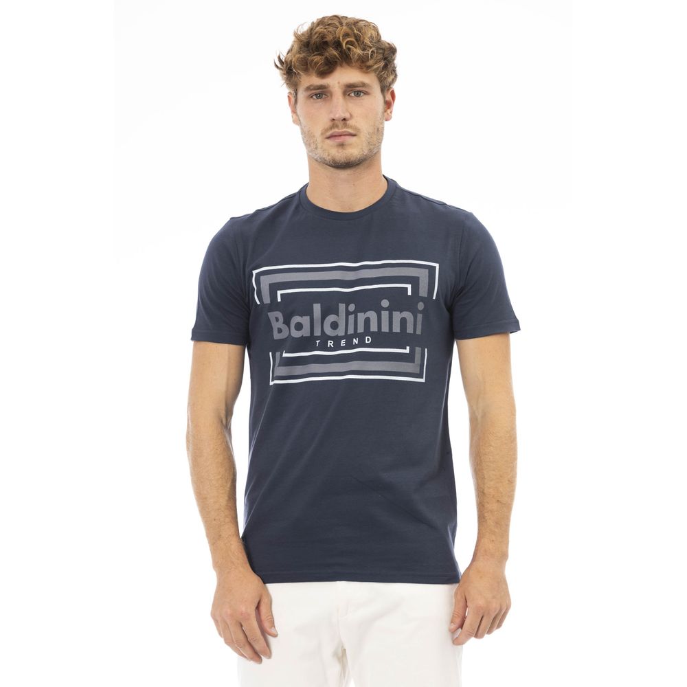 Baldinini Trend Blue Cotton Men's T-Shirt