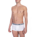 Bikkembergs White Cotton Men's Trunk Underwear