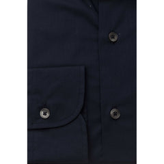 Bagutta Blue Cotton Men Shirt