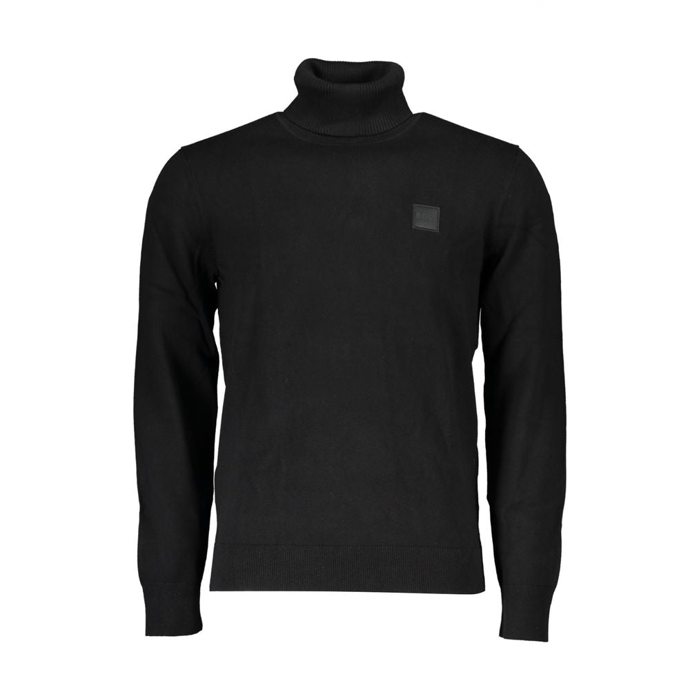 Hugo Boss Black Cotton Men Sweater