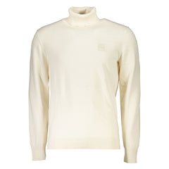 Hugo Boss White Cotton Men Sweater