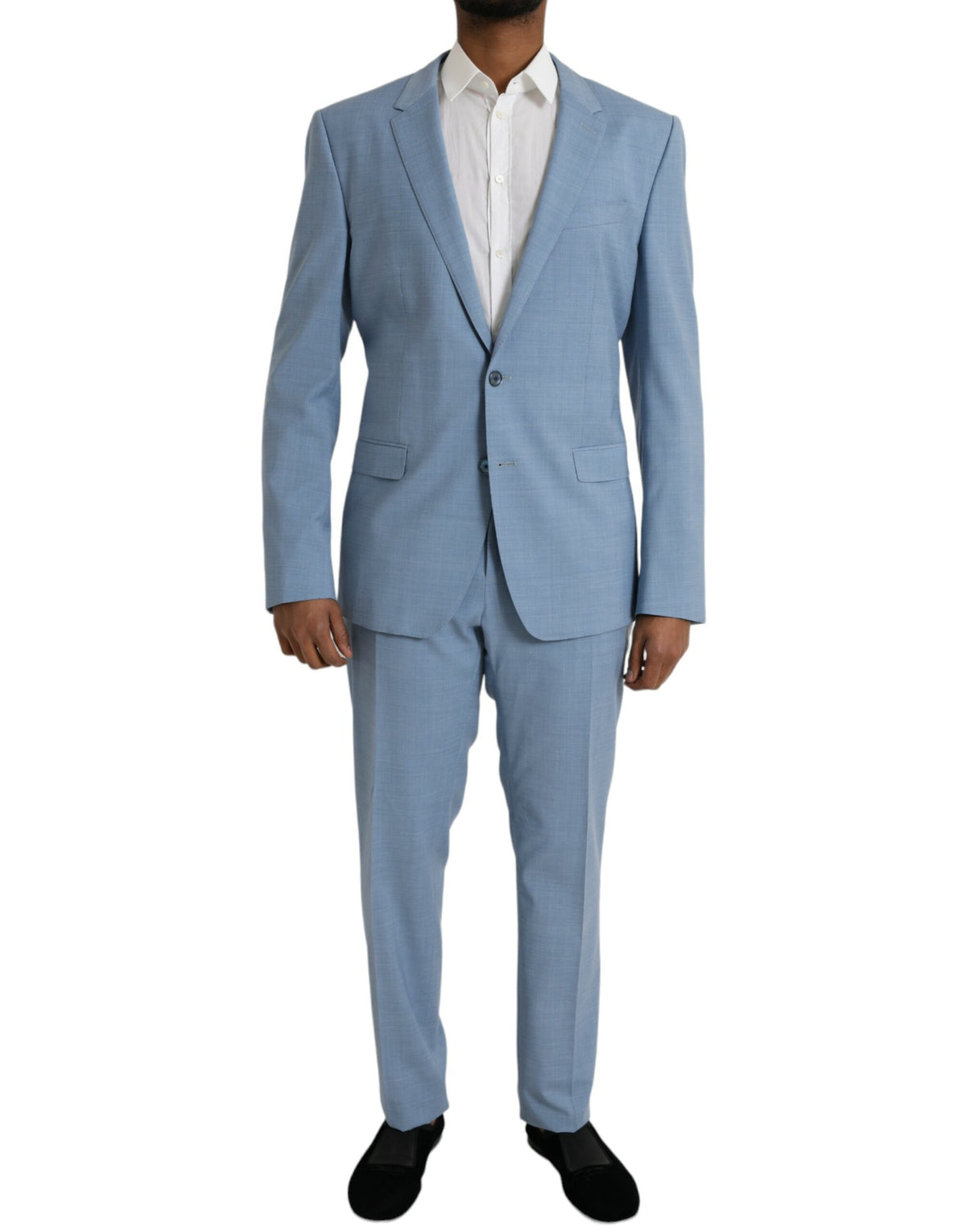 Dolce & Gabbana Light Blue Polyester MARTINI Formal 2 Piece Suit