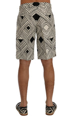 Dolce & Gabbana Chic Striped Casual Shorts - Hemp & Linen Blend