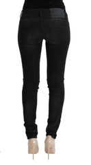 Acht Chic Slim Fit Black Cotton Jeans