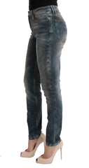 Cavalli Chic Blue Wash Slim Fit Jeans