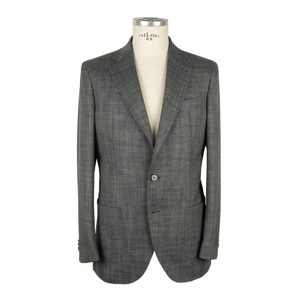 Emilio Romanelli Gray Wool Men's Blazer