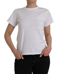 Balenciaga White Cotton Crew Neck Short Sleeves T-shirt