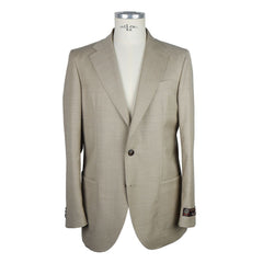 Emilio Romanelli Beige Wool Men's Blazer