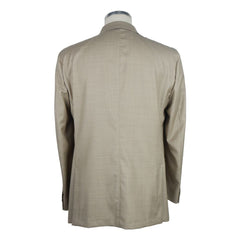 Emilio Romanelli Beige Wool Men's Blazer