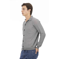 Baldinini Trend Gray Cotton Men Shirt