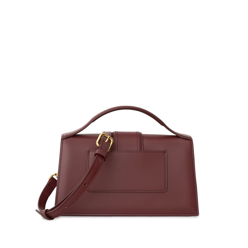 Jacquemus Bordeaux Leather Shoulder Bag