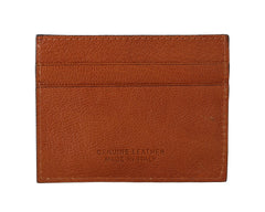 Billionaire Italian Couture Elegant Men's Leather Wallet in Brown