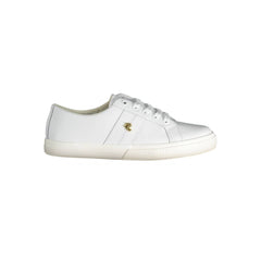 Ralph Lauren White Polyester Sneaker