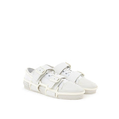 Burberry White Cotton Sneaker