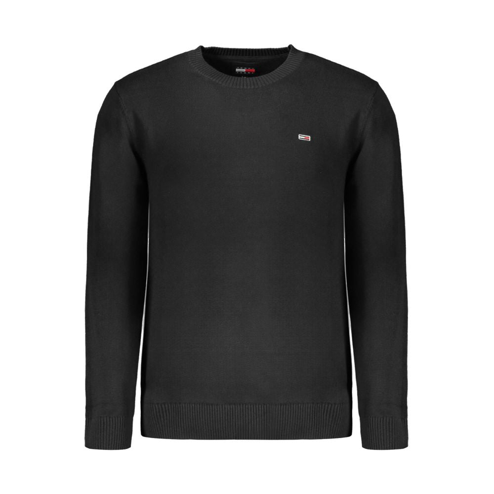 Tommy Hilfiger Black Cotton Men Sweater