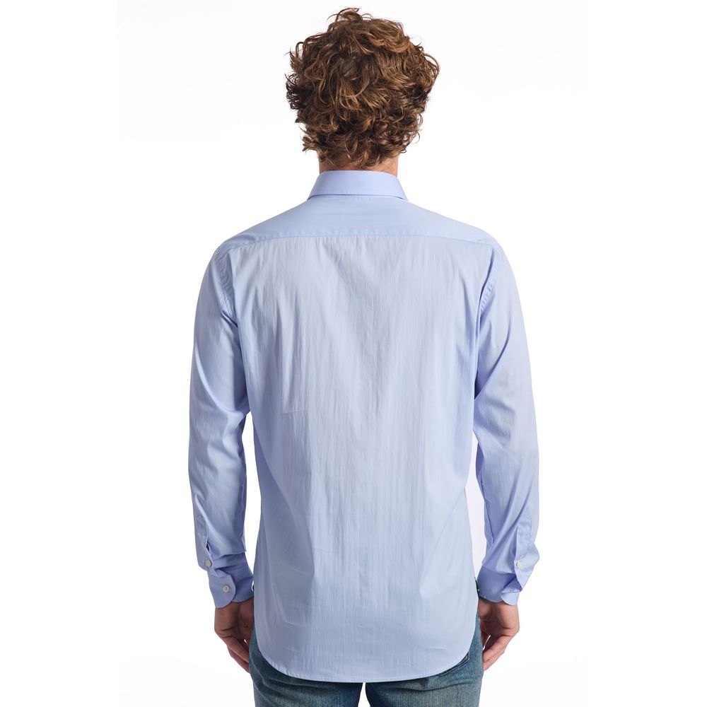 Baldinini Trend "Light Blue Cotton Men Shirt"