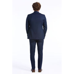 Baldinini Trend Blue Wool Men Suit