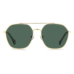 Polaroid Gold Stainless Steel Sunglasses